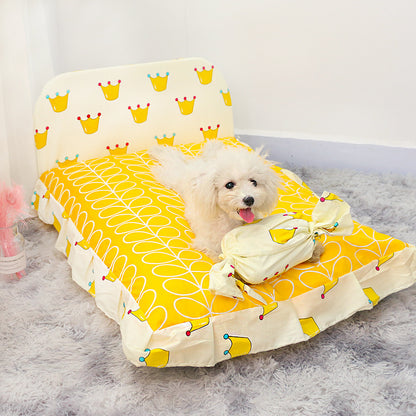 Pet Bed for Small Dogs and Cats, Washable Design
