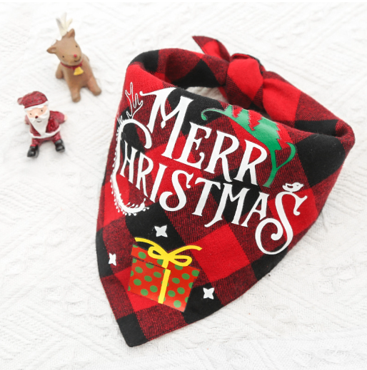 Double-layer Triangle Pet Scarf and Saliva Towel