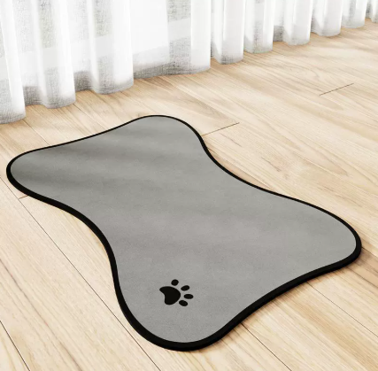 Pet Food Mat, Non-Slip & Washable for Cats and Dogs