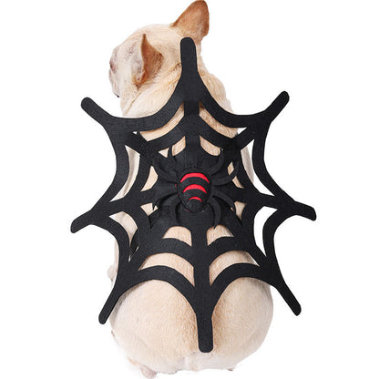 Halloween Cat and Dog Spider Web Decoration Set