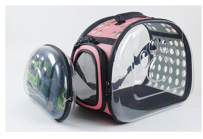 Transparent Pet Backpack for Cats and Dogs
