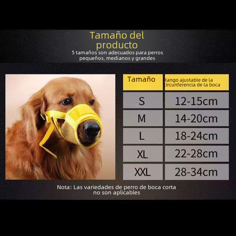 Dog Muzzle for Bark Control and Drinking - Medium Dogs