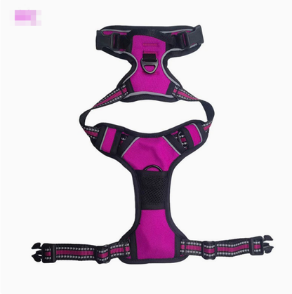 Reflective Nylon Chest and Back Harness for Dogs