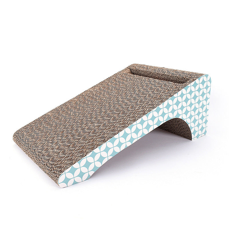 Double-Sided Cat Scratcher with Bell Ball Toy