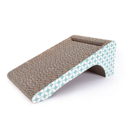 Double-Sided Cat Scratcher with Bell Ball Toy